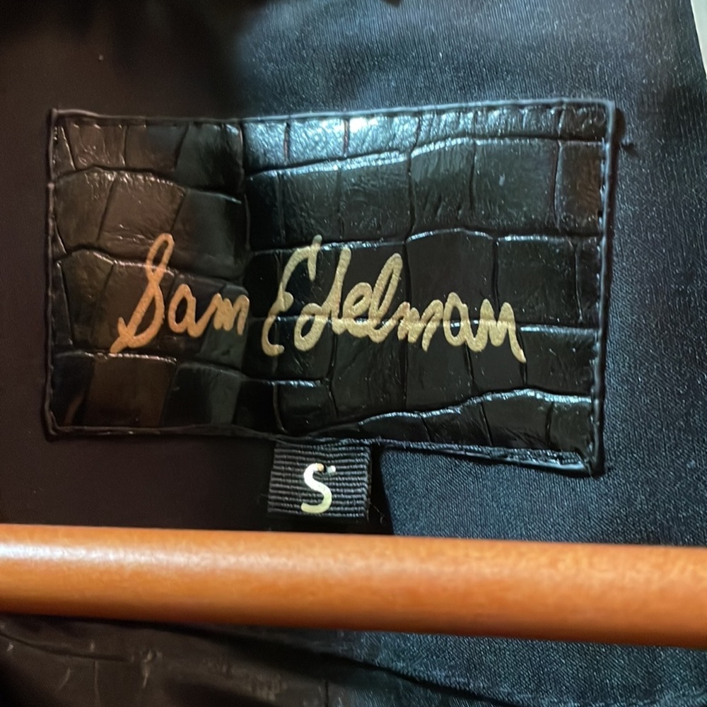 Sam Edelman black trench coats S Small - Picture 8 of 8